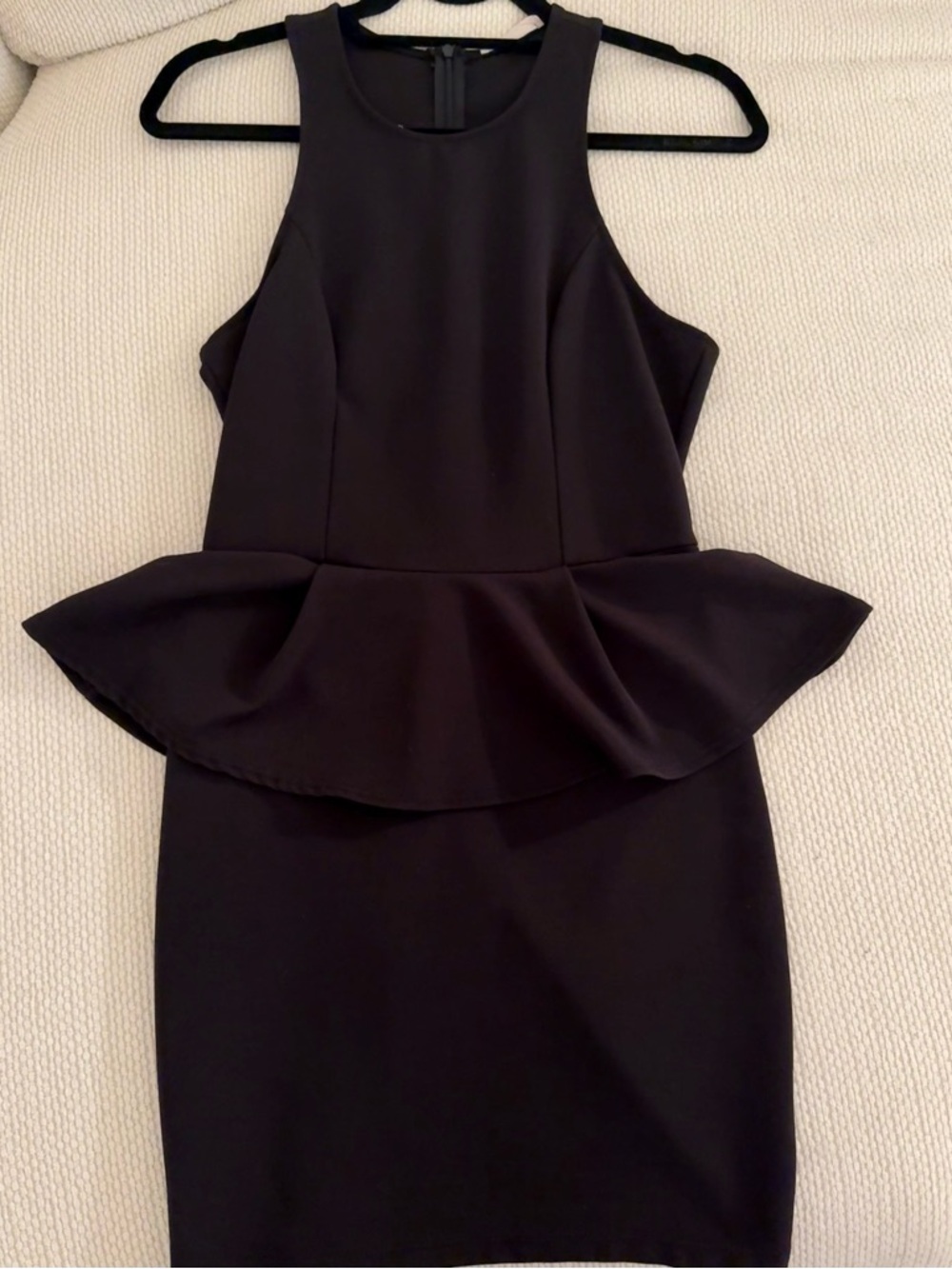 Women's Black Peplum Sheath Dress